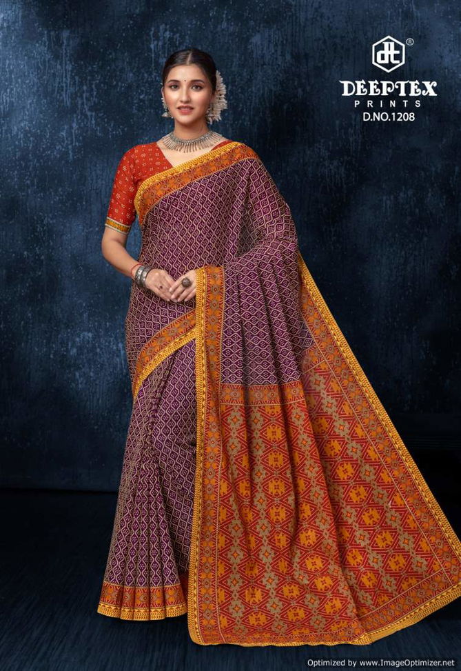 Prime Time Vol 12 By Deeptex Pure Cotton Printed Sarees Wholesale Price In Surat